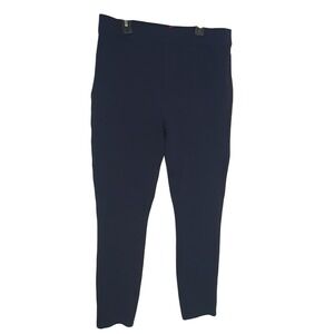 Spanx The Perfect Pant Slim Skinny Navy Blue Pull On Trousers 20214R Womens XL